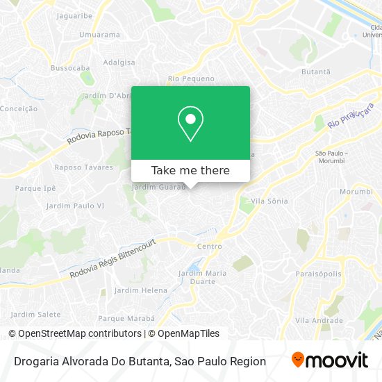 Drogaria Alvorada Do Butanta map