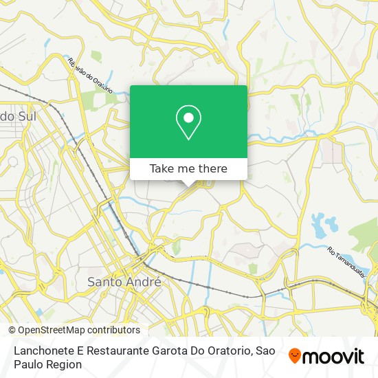 Lanchonete E Restaurante Garota Do Oratorio map