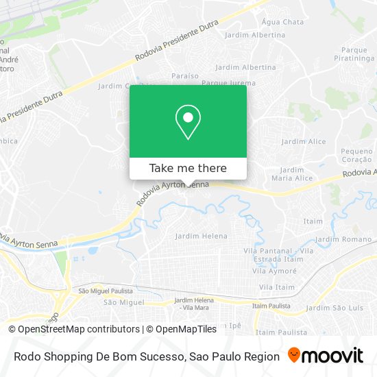 Rodo Shopping De Bom Sucesso map