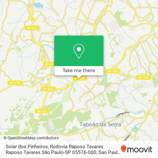 Solar dos Pinheiros, Rodovia Raposo Tavares Raposo Tavares São Paulo-SP 05576-000 map