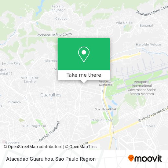 Mapa Atacadao Guarulhos