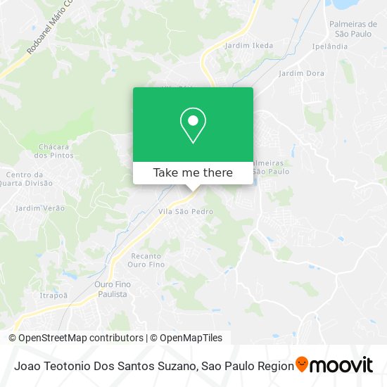 Joao Teotonio Dos Santos Suzano map