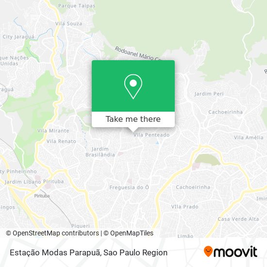 Mapa Estação Modas Parapuã