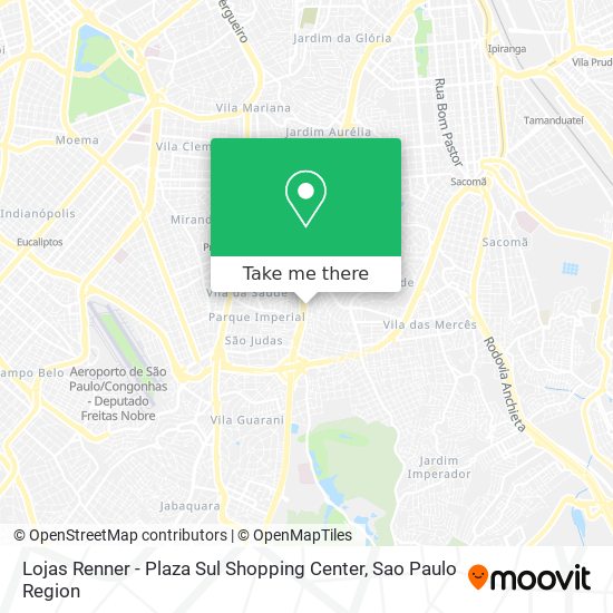 Mapa Lojas Renner - Plaza Sul Shopping Center