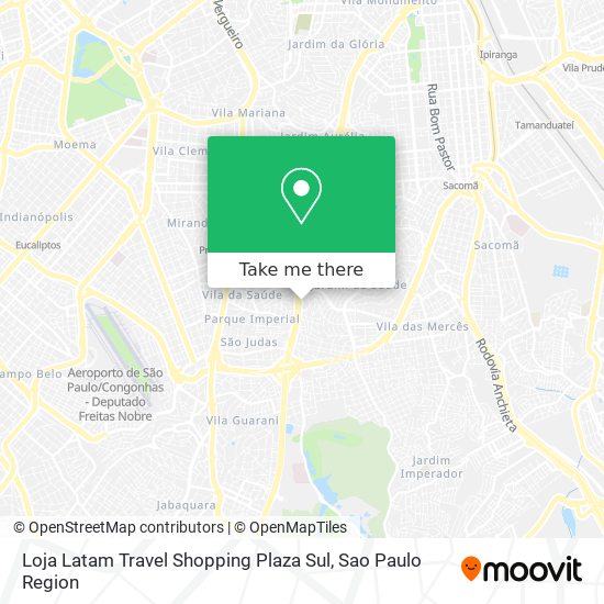Mapa Loja Latam Travel Shopping Plaza Sul