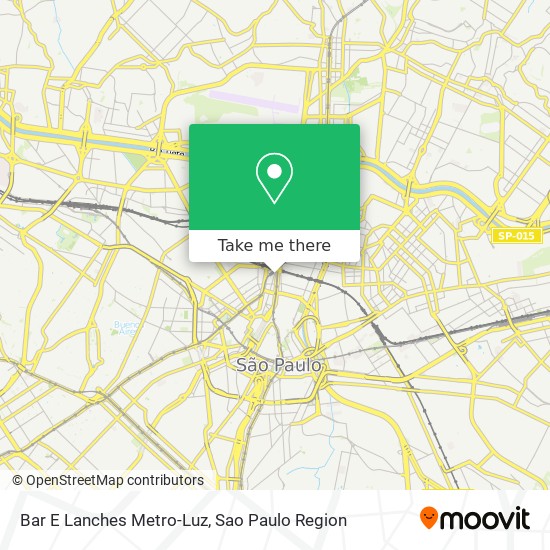 Mapa Bar E Lanches Metro-Luz