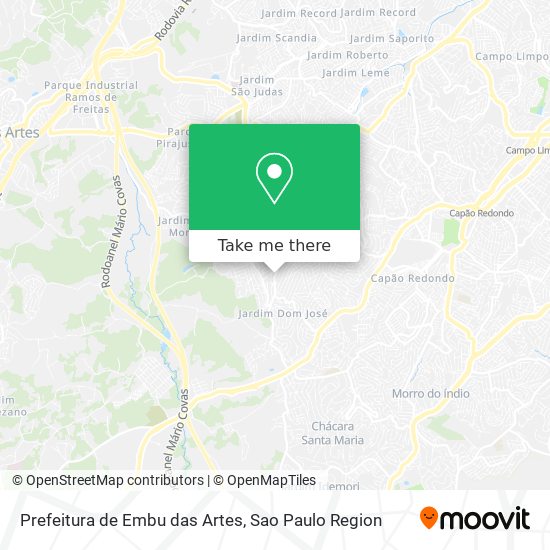 Prefeitura de Embu das Artes map