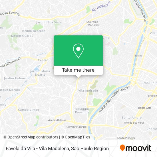 Mapa Favela da Vila - Vila Madalena