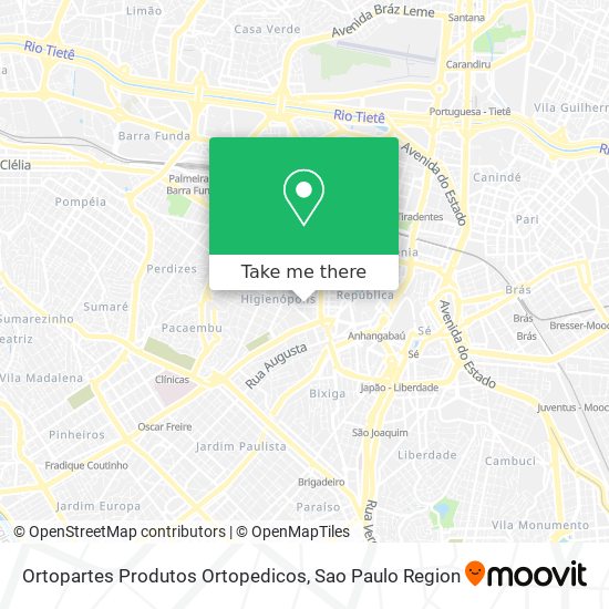 Ortopartes Produtos Ortopedicos map