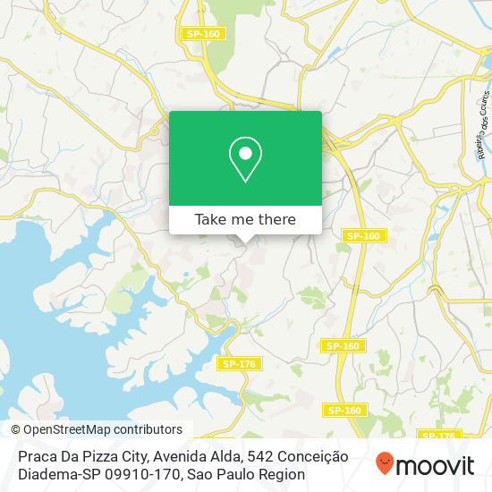 Praca Da Pizza City, Avenida Alda, 542 Conceição Diadema-SP 09910-170 map