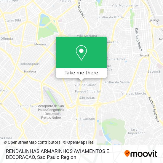 RENDALINHAS ARMARINHOS AVIAMENTOS E DECORACAO map