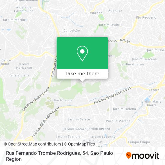 Mapa Rua Fernando Trombe Rodrigues, 54