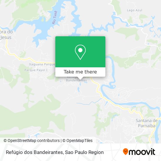 Refúgio dos Bandeirantes map