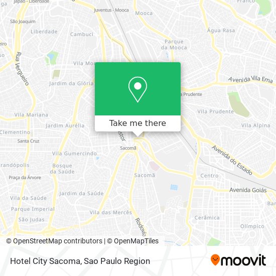 Hotel City Sacoma map