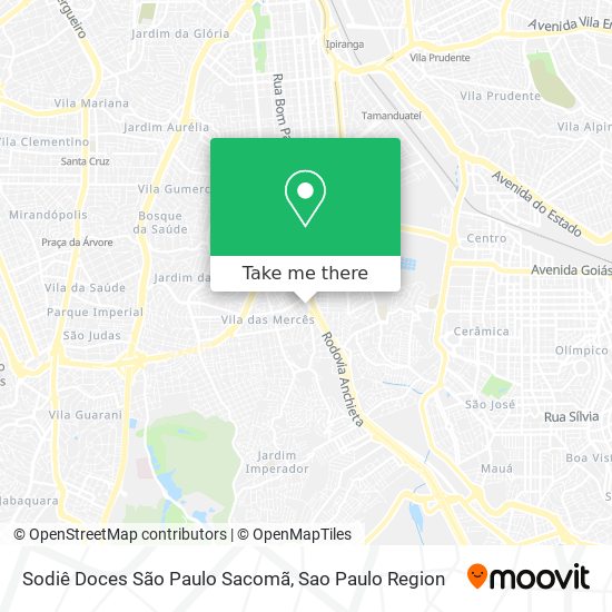 Sodiê Doces São Paulo Sacomã map