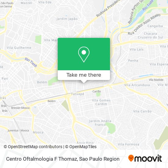 Centro Oftalmologia F Thomaz map