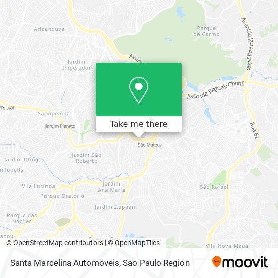 Mapa Santa Marcelina Automoveis