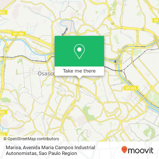 Marisa, Avenida Maria Campos Industrial Autonomistas map