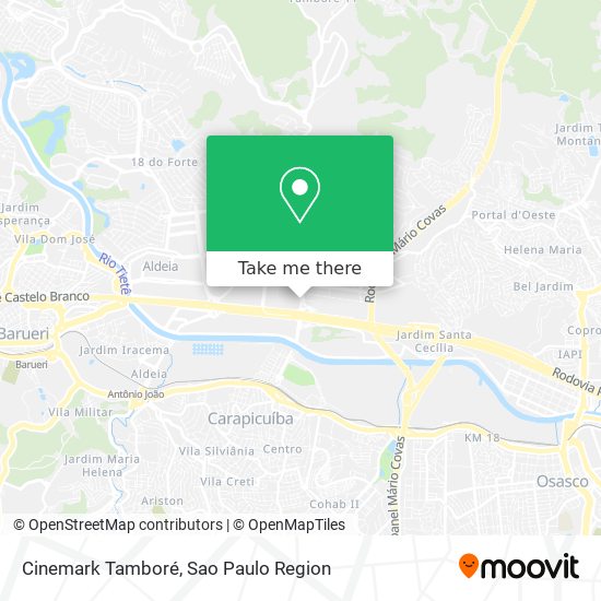 Mapa Cinemark Tamboré