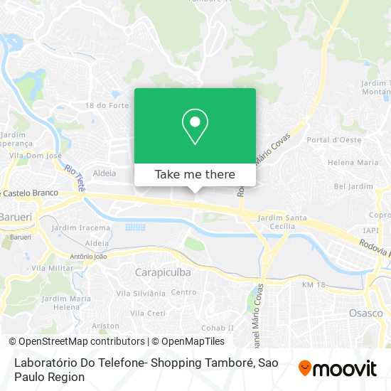 Laboratório Do Telefone- Shopping Tamboré map