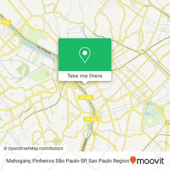 Mahogany, Pinheiros São Paulo-SP map