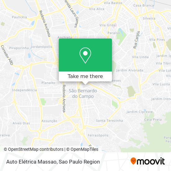 Auto Elétrica Massao map