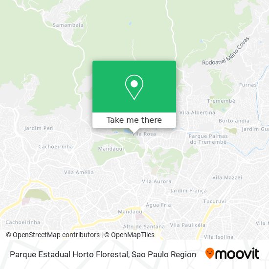 Parque Estadual Horto Florestal map