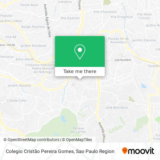 Mapa Colegio Cristão Pereira Gomes