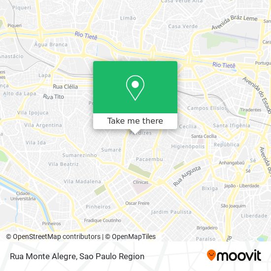 Rua Monte Alegre map