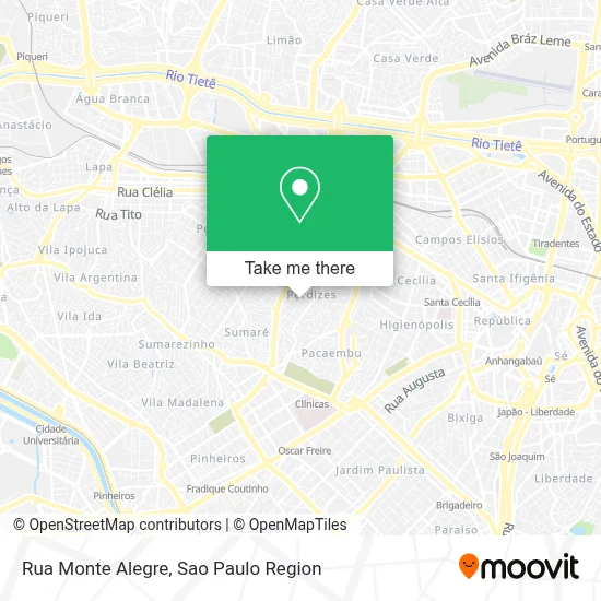 Rua Monte Alegre map