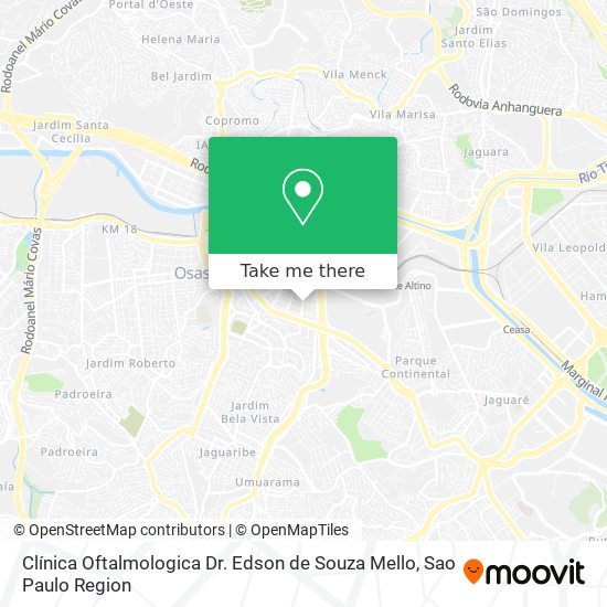 Clínica Oftalmologica Dr. Edson de Souza Mello map