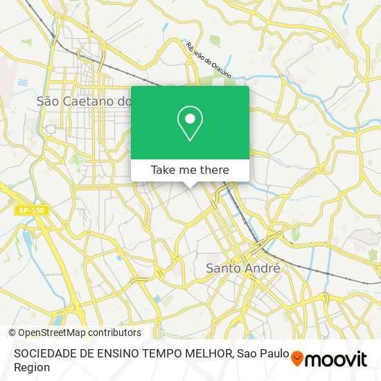 Mapa SOCIEDADE DE ENSINO TEMPO MELHOR