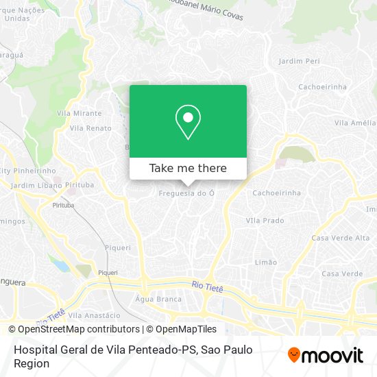 Hospital Geral de Vila Penteado-PS map