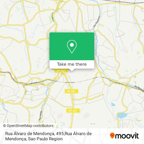 Mapa Rua Álvaro de Mendonça, 495,Rua Álvaro de Mendonça