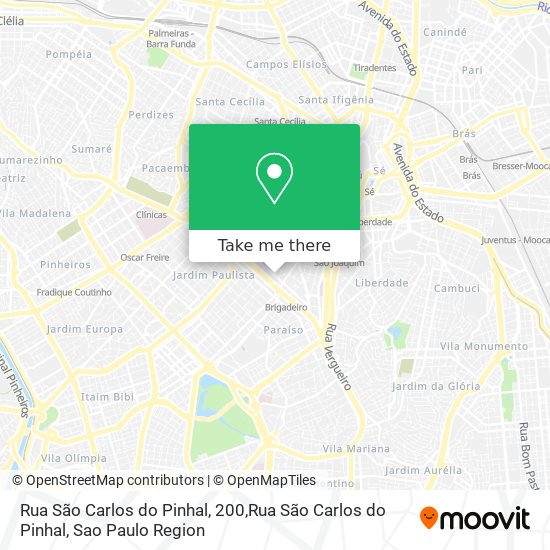 Rua São Carlos do Pinhal, 200,Rua São Carlos do Pinhal map