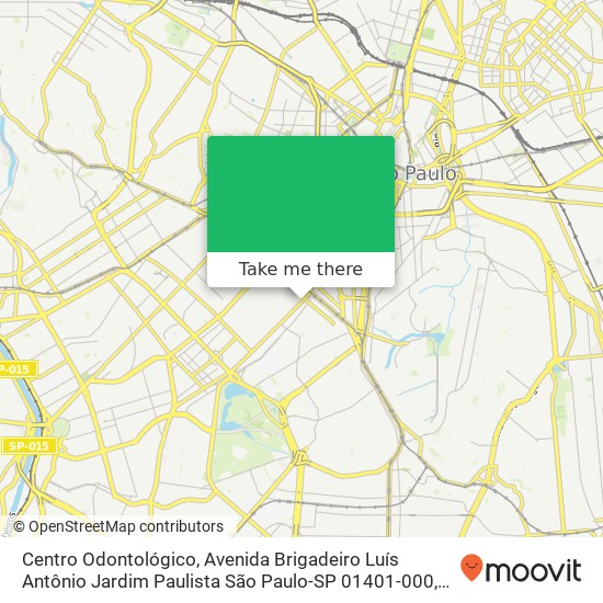 Centro Odontológico, Avenida Brigadeiro Luís Antônio Jardim Paulista São Paulo-SP 01401-000 map