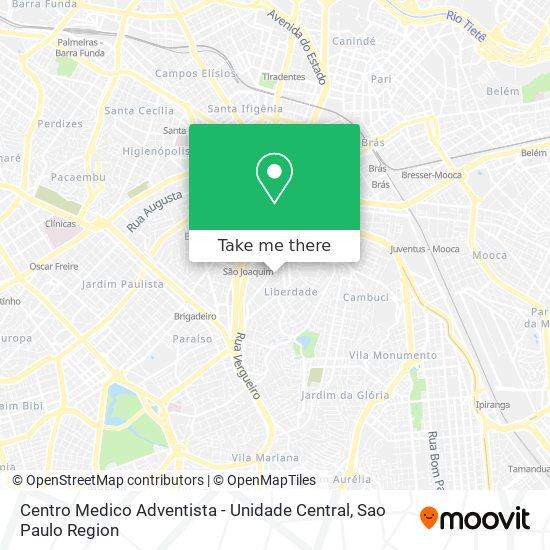 Mapa Centro Medico Adventista - Unidade Central