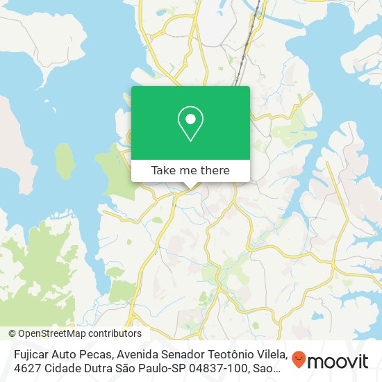 Fujicar Auto Pecas, Avenida Senador Teotônio Vilela, 4627 Cidade Dutra São Paulo-SP 04837-100 map