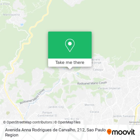 Avenida Anna Rodrigues de Carvalho, 212 map
