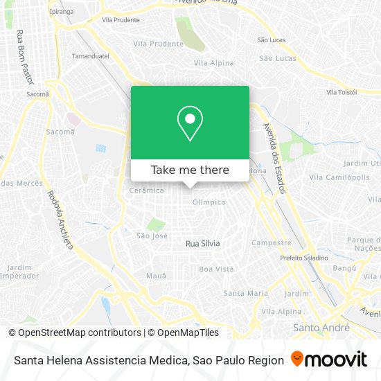 Santa Helena Assistencia Medica map