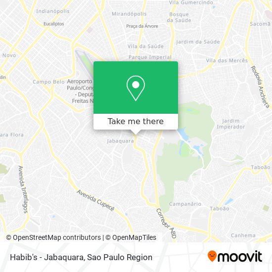Mapa Habib's - Jabaquara