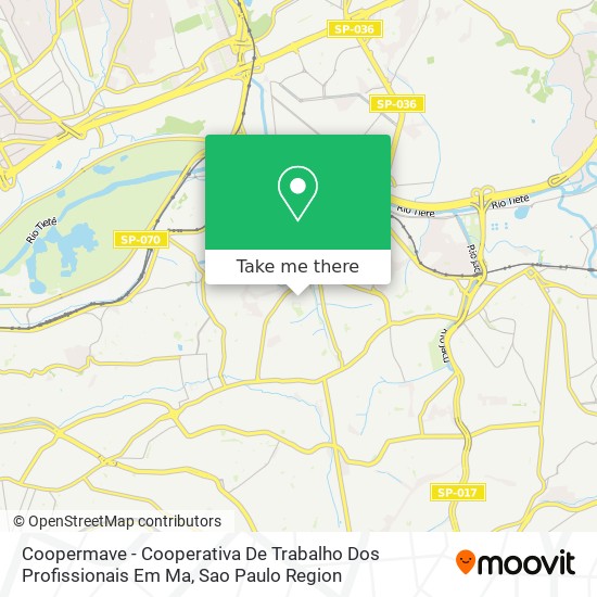 Coopermave - Cooperativa De Trabalho Dos Profissionais Em Ma map