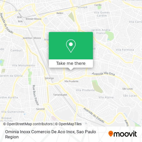 Mapa Ominia Inoxx Comercio De Aco Inox