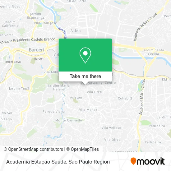 Academia Estação Saúde map