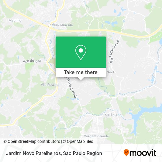 Mapa Jardim Novo Parelheiros