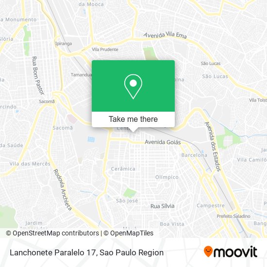 Lanchonete Paralelo 17 map