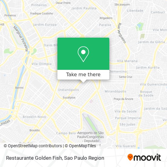 Mapa Restaurante Golden Fish