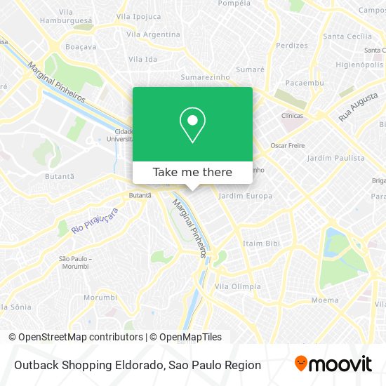 Outback Shopping Eldorado map