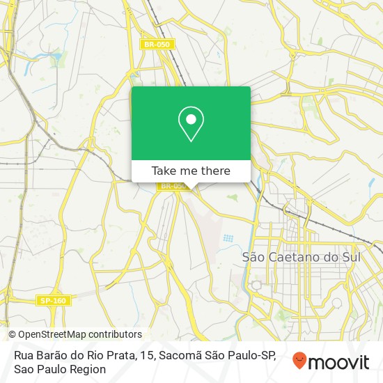 Rua Barão do Rio Prata, 15, Sacomã São Paulo-SP map