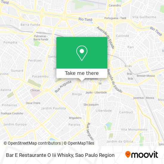 Mapa Bar E Restaurante O Iii Whisky